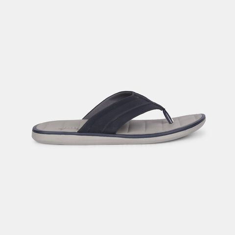 Bata blue casual thong slippers for men